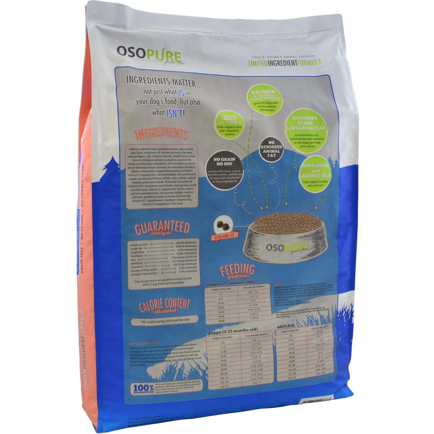 Artemis Osopure Salmon & Garbanzo Bean Formula Grain-Free Dry Dog Food 2 Artemis Osopure Salmon & Garbanzo Bean Formula Grain-Free Dry Dog Food - Image 2