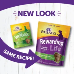 Wellness The Rewarding Life Lamb & Salmon Soft & Chewy Natural Dog Treats -ROYAL CANIN Shop 104301 PT2. AC SS1800 V1646350630