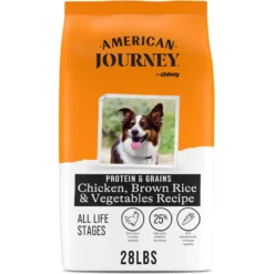 American Journey Protein & Grains Chicken, Brown Rice & Vegetables Recipe Dry Dog Food