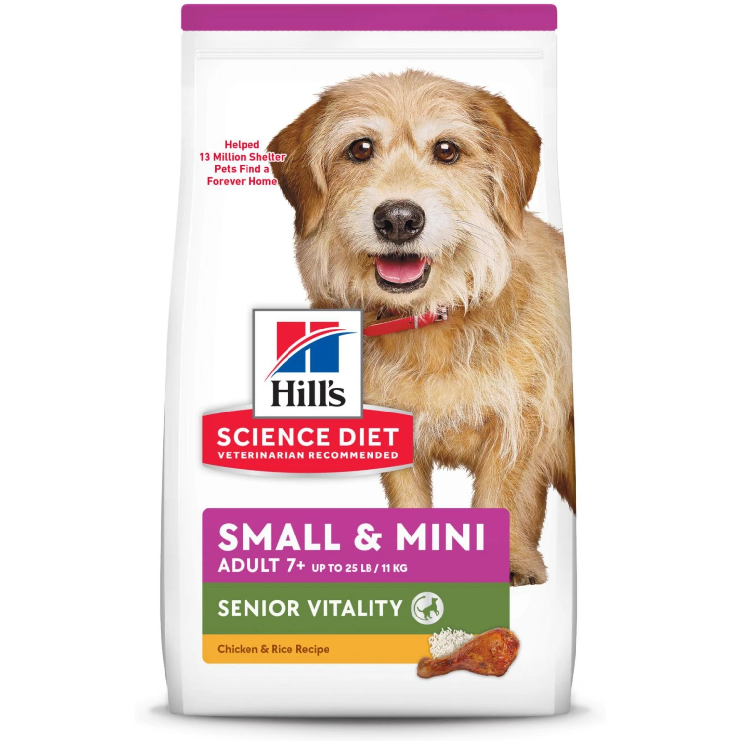 Hill's Science Diet Adult 7+ Senior Vitality Small & Mini Chicken & Rice Recipe Dry Dog Food 1 Hill's Science Diet Adult 7+ Senior Vitality Small & Mini Chicken & Rice Recipe Dry Dog Food
