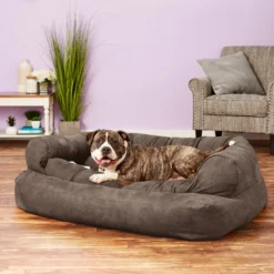 Snoozer Pet Products Luxury Overstuffed Cat & Dog Bed With Removable Cover