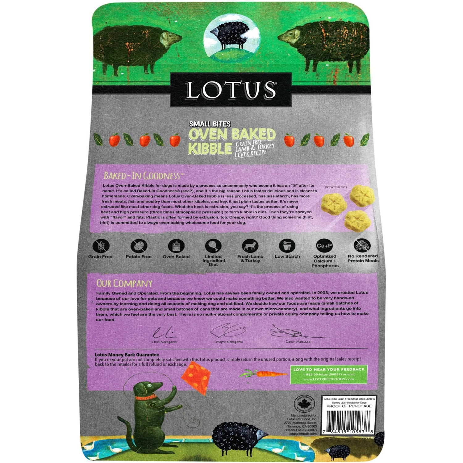 Lotus Oven-Baked Small Bites Grain-Free Lamb & Turkey Liver Dry Dog Food 2 Lotus Oven-Baked Small Bites Grain-Free Lamb & Turkey Liver Dry Dog Food - Image 2