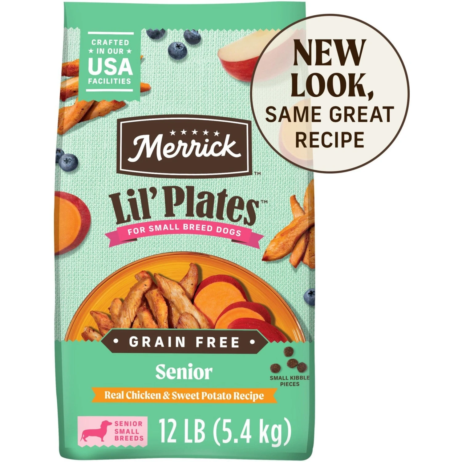 Merrick Lil' Plates Grain-Free Small Breed Dry Dog Food Senior Real Chicken + Sweet Potato Recipe 1 Merrick Lil' Plates Grain-Free Small Breed Dry Dog Food Senior Real Chicken + Sweet Potato Recipe