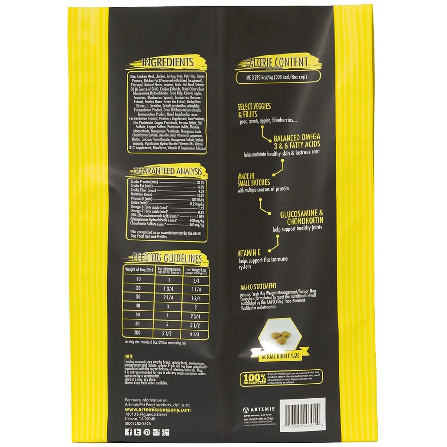 Artemis Fresh Mix Weight Management Senior Formula Dry Dog Food 2 Artemis Fresh Mix Weight Management Senior Formula Dry Dog Food - Image 2