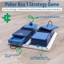 TRIXIE Activity Poker Box Activity Strategy Game Dog Toy, Level 2 -ROYAL CANIN Shop 118931 PT3. AC SS1800 V1686329110