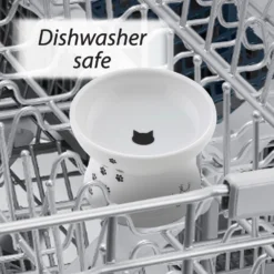 Necoichi Ceramic Elevated Cat Food Bowl, White Paw Print 13 Necoichi Ceramic Elevated Cat Food Bowl, White Paw Print -ROYAL CANIN Shop 118993 PT4. AC SS1800 V1674730098