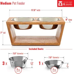 Pawfect Pets Premium Non-Skid Elevated Dog & Cat Bowl -ROYAL CANIN Shop 127480 PT3. AC SS1800 V1627618337