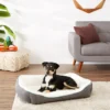 Frisco Sherpa Rectangular Bolster Dog Bed