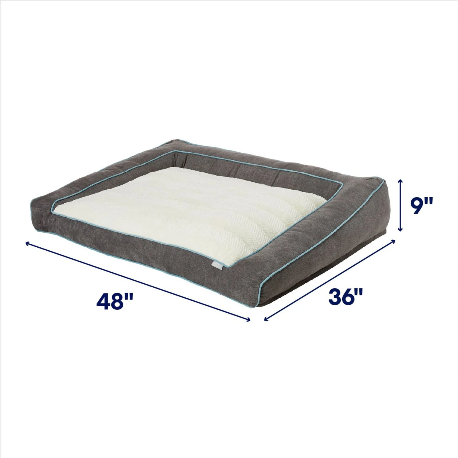 Frisco Plush Orthopedic Bolster Dog Bed W/Removable Cover 2 Frisco Plush Orthopedic Bolster Dog Bed W/Removable Cover - Image 2