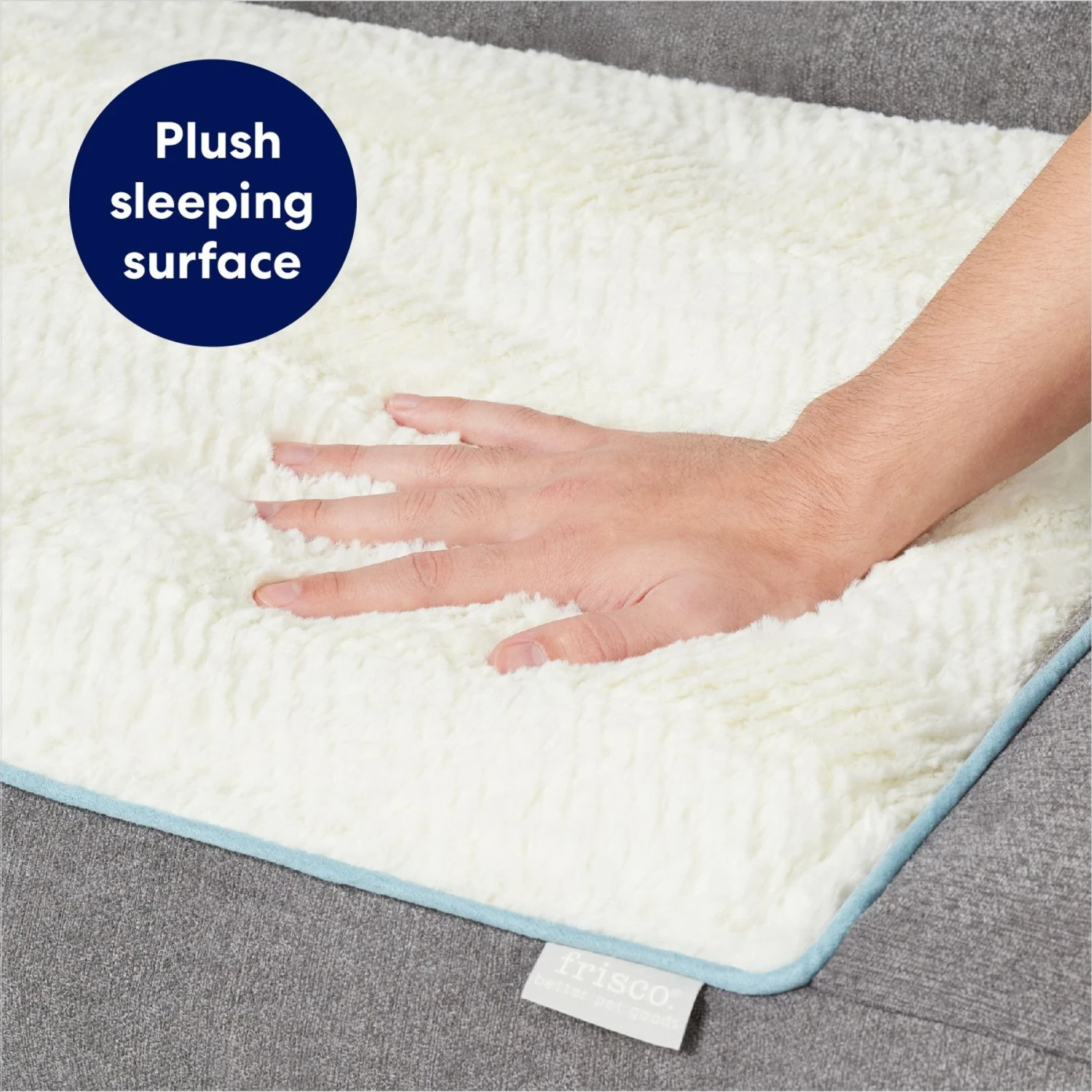 Frisco Plush Orthopedic Bolster Dog Bed W/Removable Cover 4 Frisco Plush Orthopedic Bolster Dog Bed W/Removable Cover - Image 4