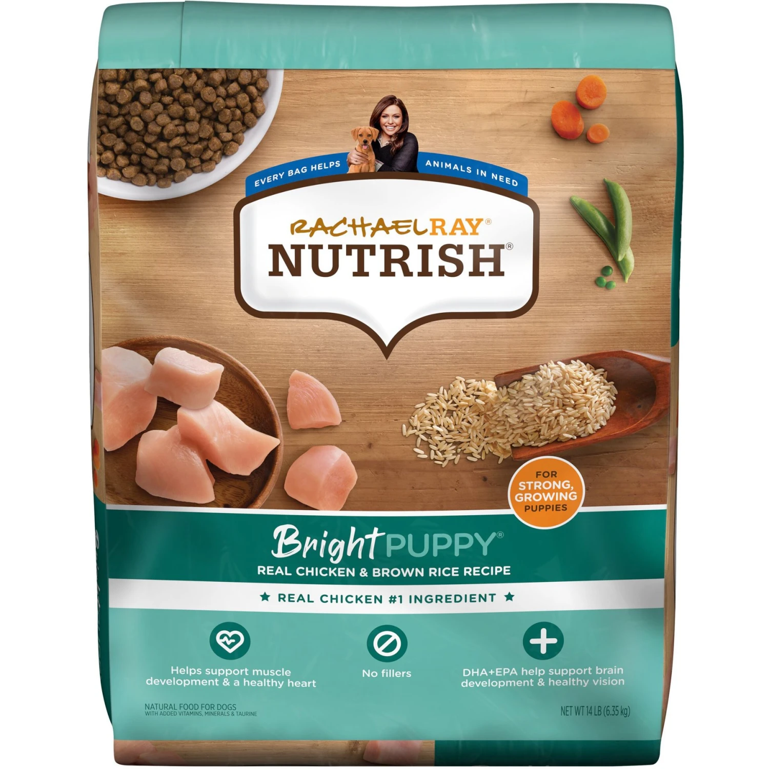 Rachael Ray Nutrish Bright Puppy Natural Real Chicken & Brown Rice Recipe Dry Dog Food 1 Rachael Ray Nutrish Bright Puppy Natural Real Chicken & Brown Rice Recipe Dry Dog Food