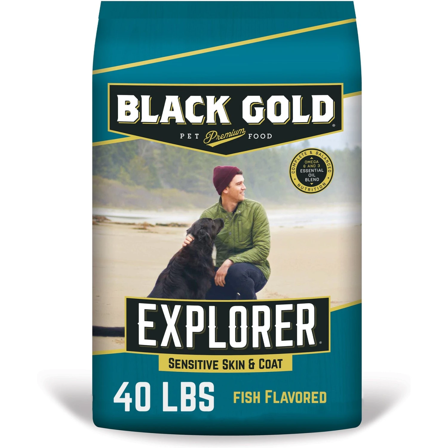 Black Gold Explorer Sensitive Skin & Coat Ocean Fish Meal & Oat Recipe Dry Dog Food, 40-lb Bag 1 Black Gold Explorer Sensitive Skin & Coat Ocean Fish Meal & Oat Recipe Dry Dog Food, 40-lb Bag