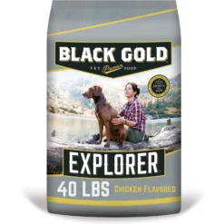 Black Gold Explorer Mature 7+ Formula Dry Dog Food, 40-lb Bag