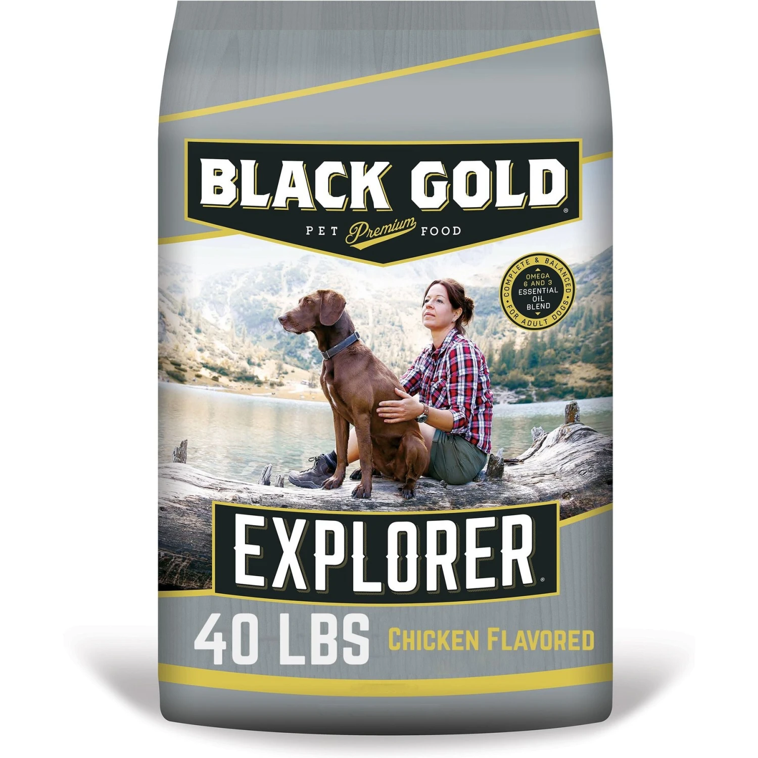 Black Gold Explorer Mature 7+ Formula Dry Dog Food, 40-lb Bag 1 Black Gold Explorer Mature 7+ Formula Dry Dog Food, 40-lb Bag