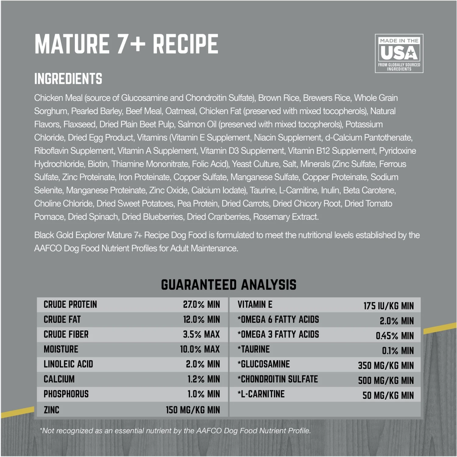 Black Gold Explorer Mature 7+ Formula Dry Dog Food, 40-lb Bag 8 Black Gold Explorer Mature 7+ Formula Dry Dog Food, 40-lb Bag - Image 8