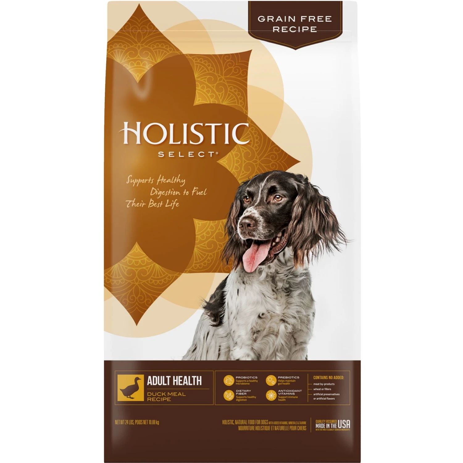 Holistic Select Adult Health Duck Meal Recipe Grain-Free Dry Dog Food 1 Holistic Select Adult Health Duck Meal Recipe Grain-Free Dry Dog Food