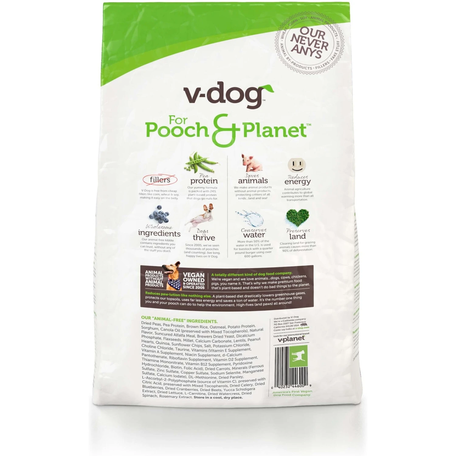V-Dog Kind Kibble Mini Bites Vegan Adult Dry Dog Food 2 V-Dog Kind Kibble Mini Bites Vegan Adult Dry Dog Food - Image 2