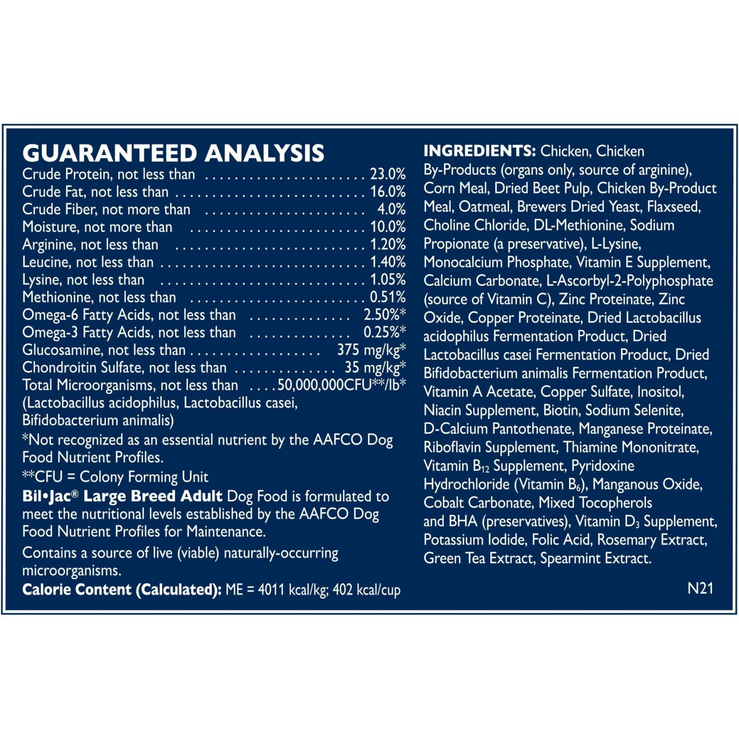 Bil-Jac Large Breed Adult Chicken Recipe Dry Dog Food 5 Bil-Jac Large Breed Adult Chicken Recipe Dry Dog Food - Image 5