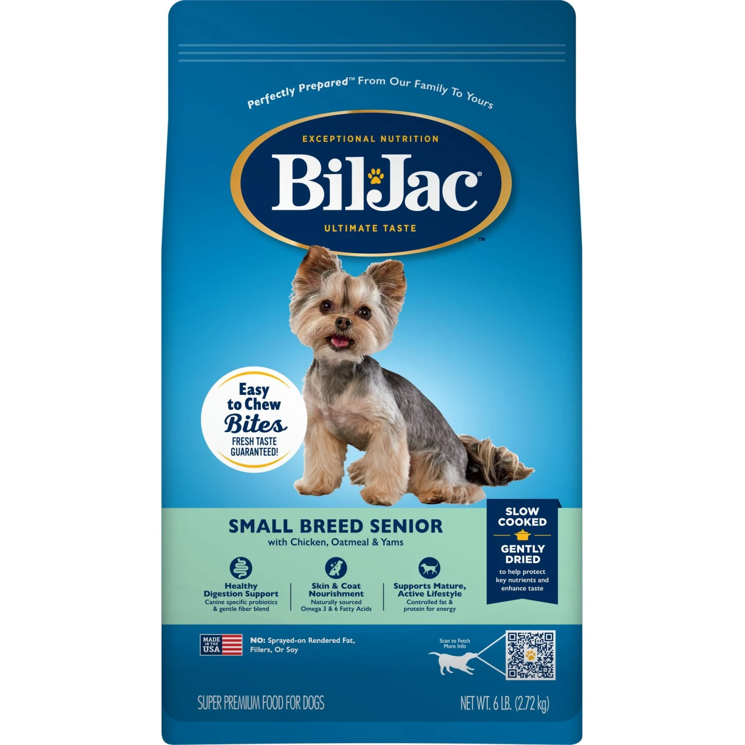 Bil-Jac Small Breed Senior Chicken, Oatmeal & Yam Recipe Dry Dog Food 1 Bil-Jac Small Breed Senior Chicken, Oatmeal & Yam Recipe Dry Dog Food
