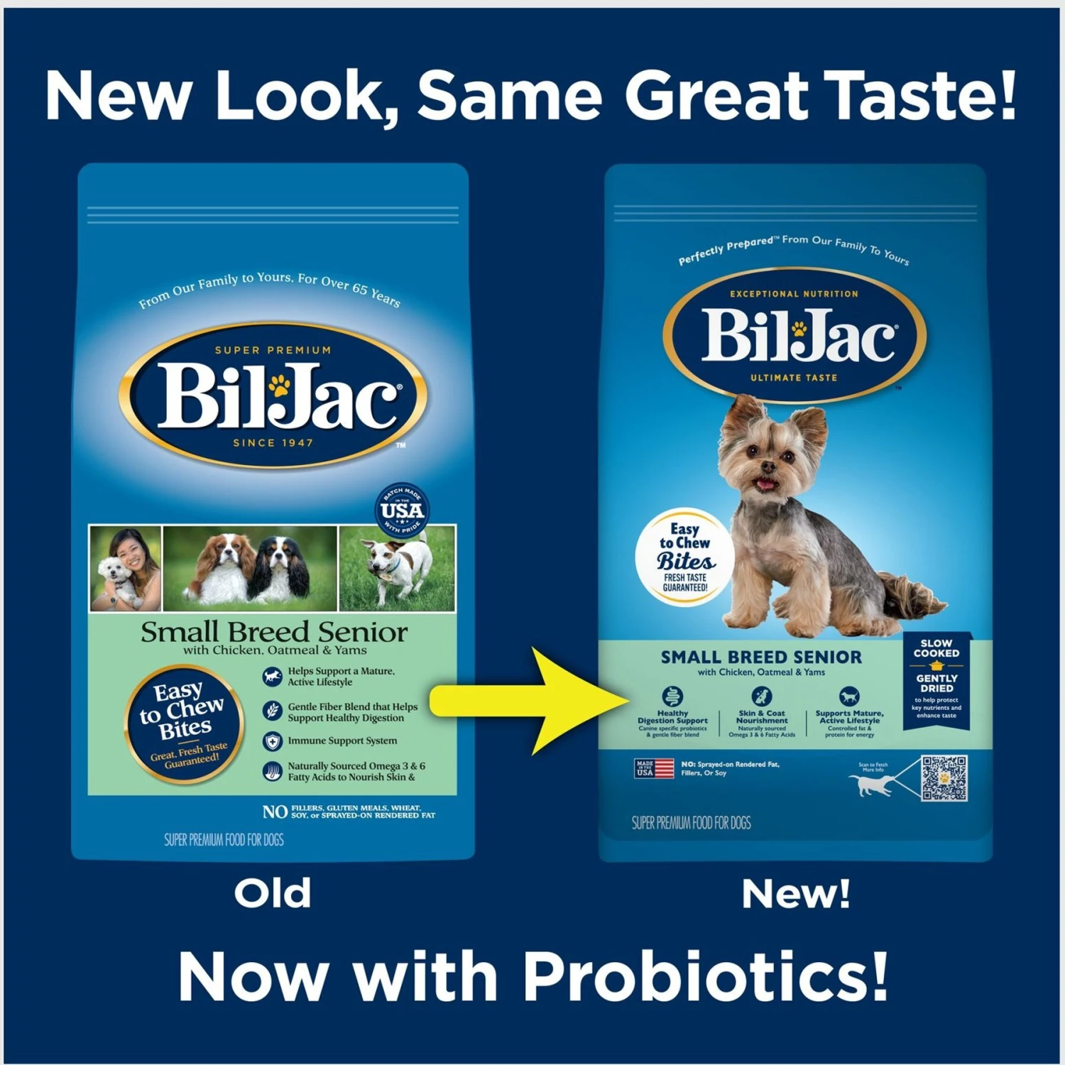 Bil-Jac Small Breed Senior Chicken, Oatmeal & Yam Recipe Dry Dog Food 2 Bil-Jac Small Breed Senior Chicken, Oatmeal & Yam Recipe Dry Dog Food - Image 2