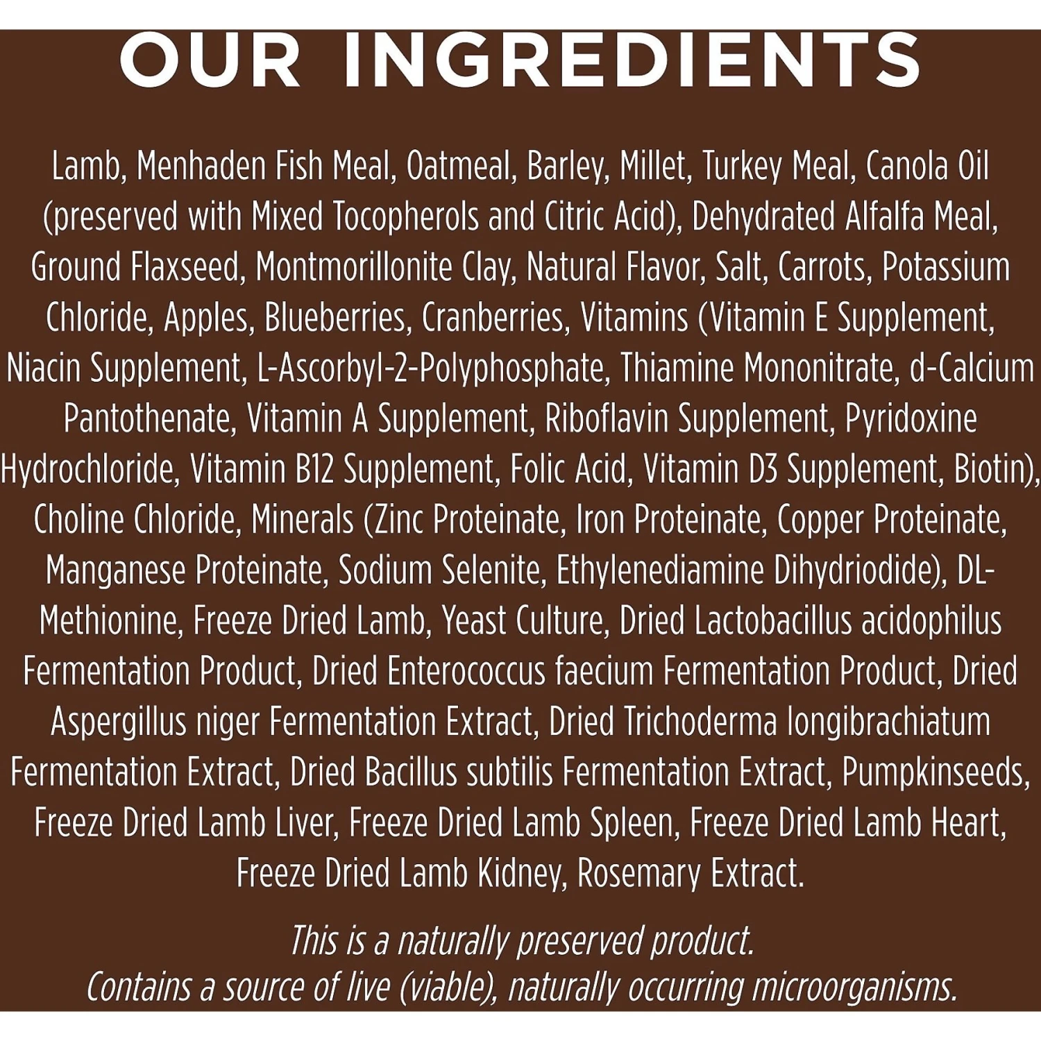 Instinct Be Natural Real Lamb & Oatmeal Recipe Freeze-Dried Raw Coated Dry Dog Food 6 Instinct Be Natural Real Lamb & Oatmeal Recipe Freeze-Dried Raw Coated Dry Dog Food - Image 6