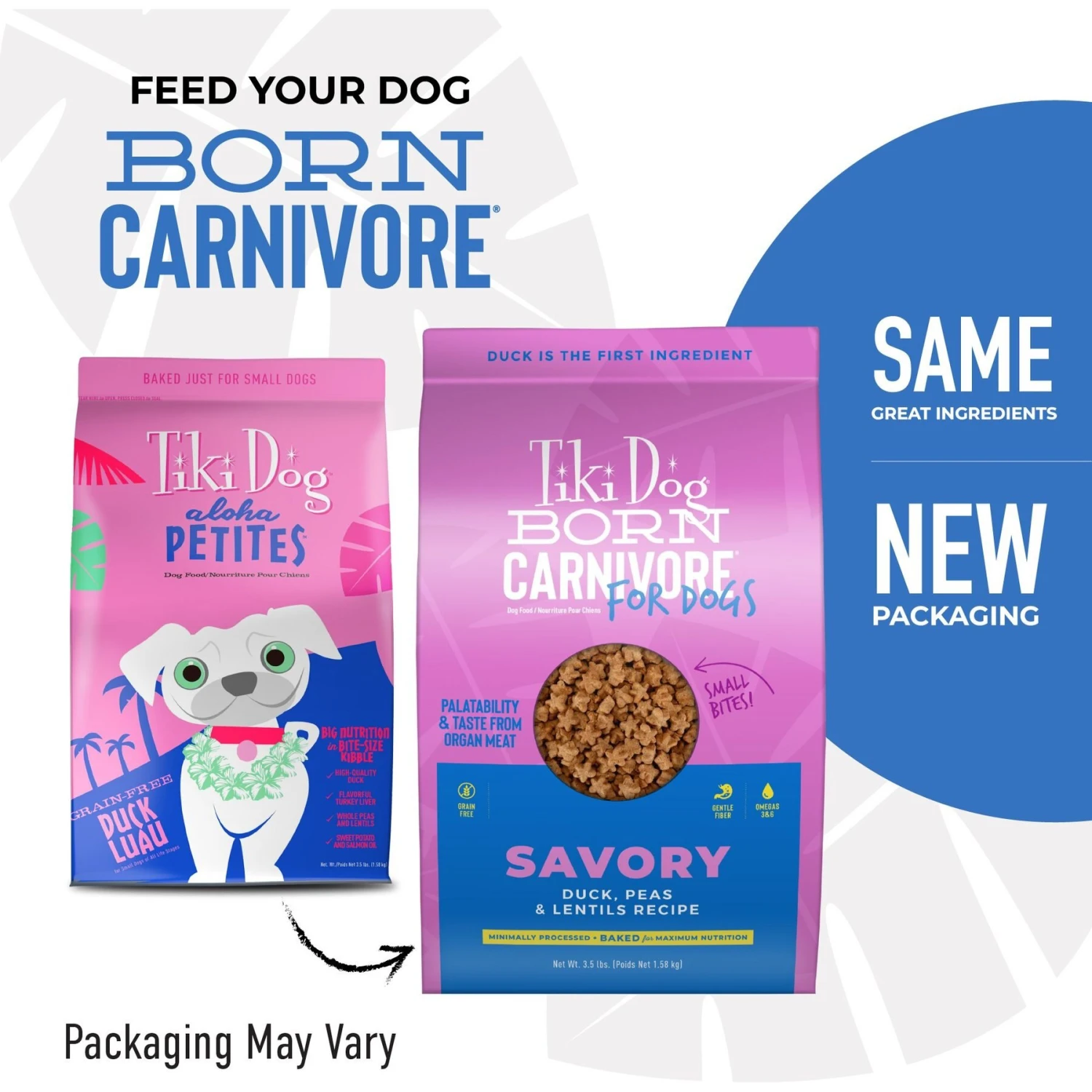 Tiki Dog Born Carnivore Savory Duck, Peas & Lentils, Baked Dry Dog Food 2 Tiki Dog Born Carnivore Savory Duck, Peas & Lentils, Baked Dry Dog Food - Image 2