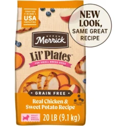 Merrick Lil' Plates Grain-Free Small Breed Dry Dog Food Real Chicken + Sweet Potato Recipe