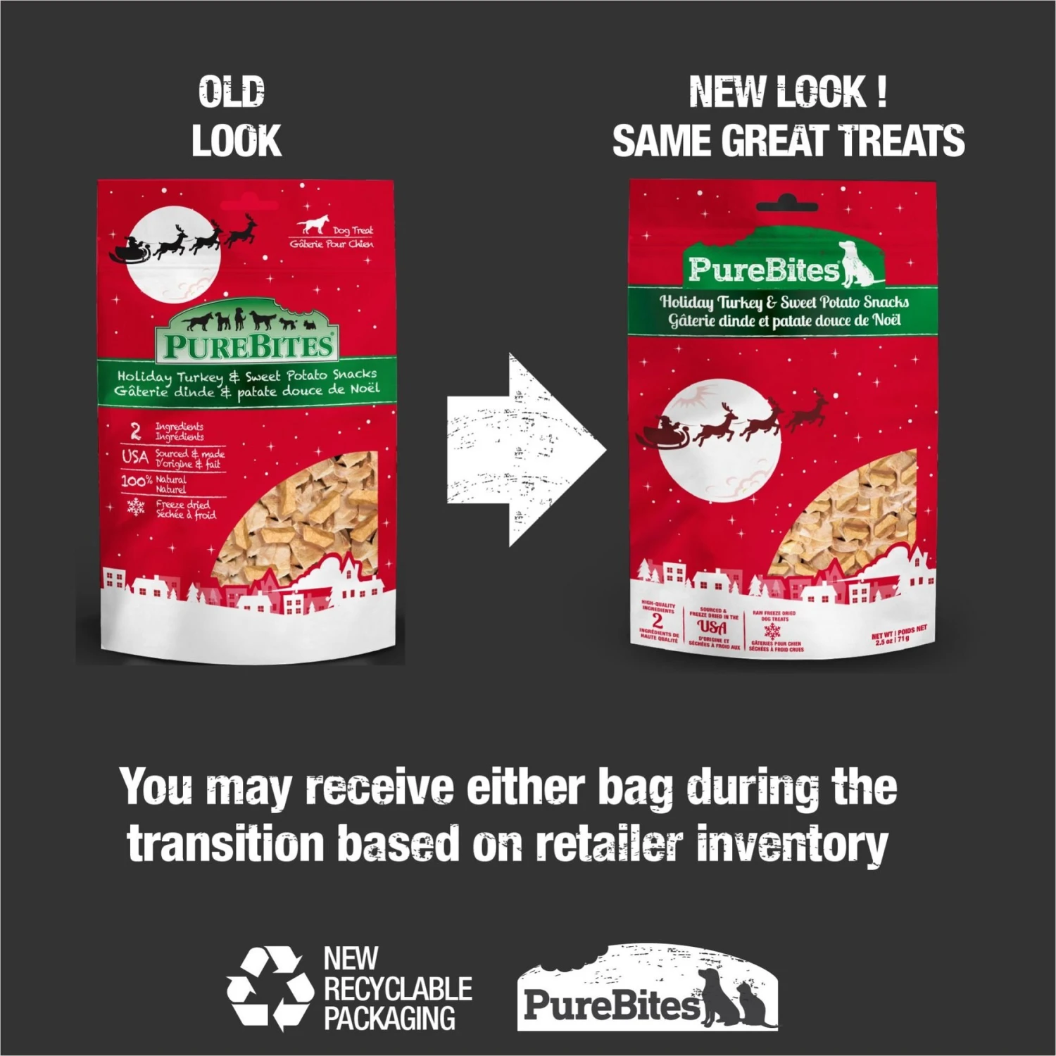 PureBites Holiday Turkey & Sweet Potato Freeze-Dried Dog Treats, 2.5-oz Bag 2 PureBites Holiday Turkey & Sweet Potato Freeze-Dried Dog Treats, 2.5-oz Bag - Image 2