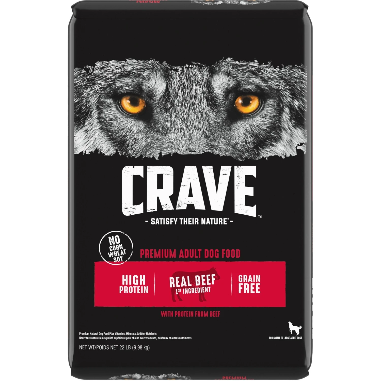 Crave High Protein Beef Adult Grain-Free Dry Dog Food 1 Crave High Protein Beef Adult Grain-Free Dry Dog Food