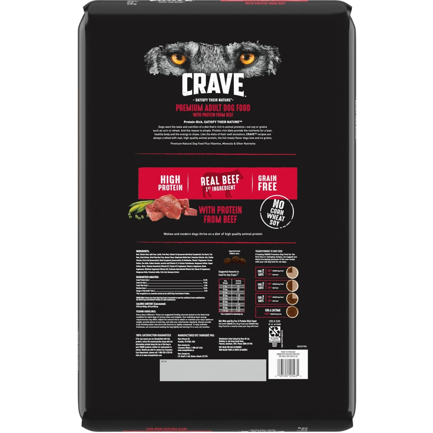Crave High Protein Beef Adult Grain-Free Dry Dog Food 2 Crave High Protein Beef Adult Grain-Free Dry Dog Food - Image 2