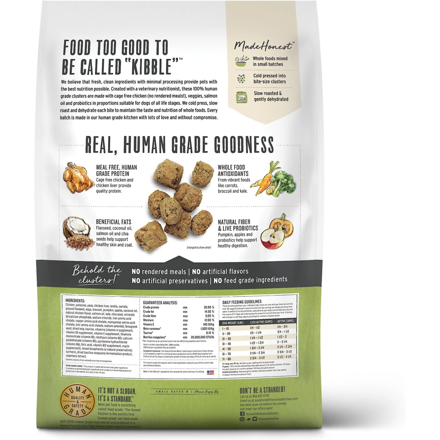 The Honest Kitchen Grain-Free Chicken Whole Food Clusters Dry Dog Food 2 The Honest Kitchen Grain-Free Chicken Whole Food Clusters Dry Dog Food - Image 2