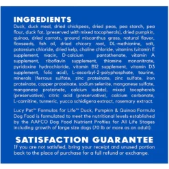 Lucy Pet Products Formulas For Life Grain-Free Duck, Pumpkin & Quinoa Formula Dry Dog Food -ROYAL CANIN Shop 151349 PT6. AC SS1800 V1581708780