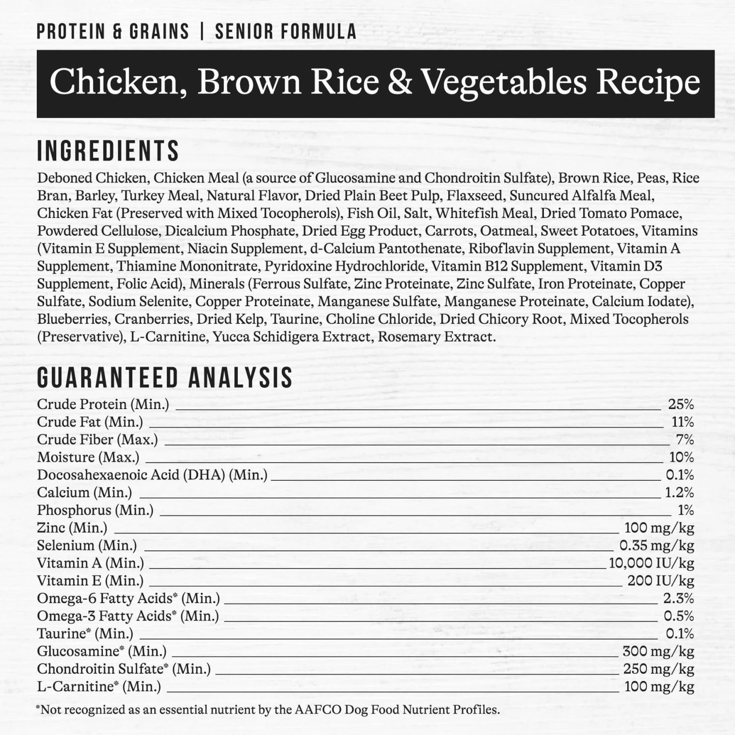 American Journey Protein & Grains Senior Chicken, Brown Rice & Vegetables Recipe Dry Dog Food 9 American Journey Protein & Grains Senior Chicken, Brown Rice & Vegetables Recipe Dry Dog Food - Image 9