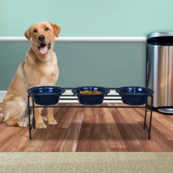 Platinum Pets Modern Triple Diner Elevated Wide Rimmed Dog & Cat Bowl -ROYAL CANIN Shop 155508 PT4. AC SS1800 V1628181087