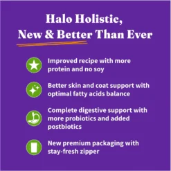 Halo Holistic Vegan Dog Food Complete Digestive Health Plant-Based Recipe With Superfoods Adult Formula Dry Dog Food 10 Halo Holistic Vegan Dog Food Complete Digestive Health Plant-Based Recipe With Superfoods Adult Formula Dry Dog Food -ROYAL CANIN Shop 159199 PT3. AC SS1800 V1670018405