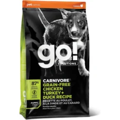 Go! Solutions Carnivore Grain-Free Chicken, Turkey + Duck Puppy Recipe Dry Dog Food