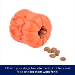 Frisco Halloween Pumpkin Rubber Treat Dispenser Dog Toy, Medium/Large -ROYAL CANIN Shop 164763 PT3. AC SS1800 V1689878520
