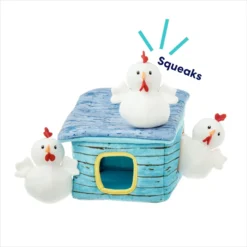 Frisco Chicken Coop Hide & Seek Puzzle Plush Squeaky Dog Toy -ROYAL CANIN Shop 174755 PT3. AC SS1800 V1691783971