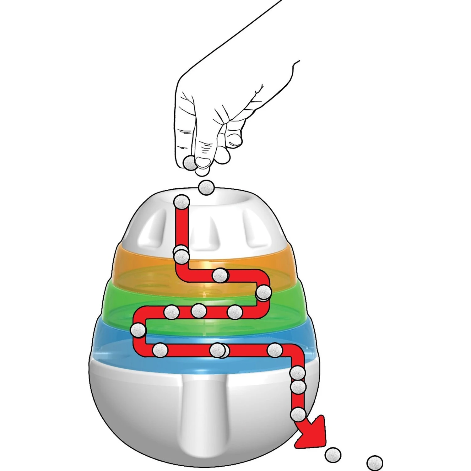 JW Pet Treat Tower Treat Dispensing Dog Toy 2 JW Pet Treat Tower Treat Dispensing Dog Toy - Image 2