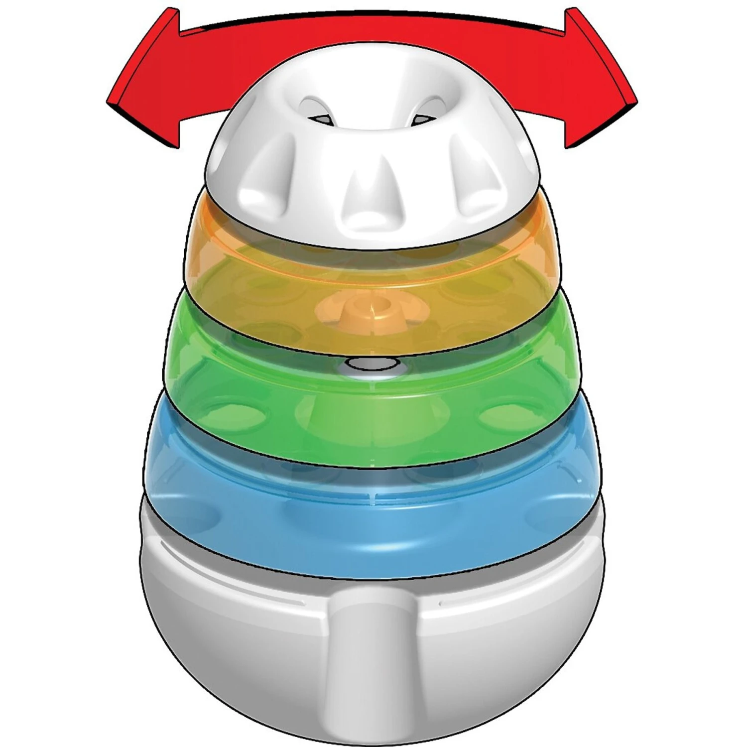 JW Pet Treat Tower Treat Dispensing Dog Toy 5 JW Pet Treat Tower Treat Dispensing Dog Toy - Image 5