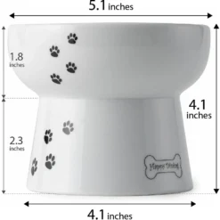 Necoichi Ceramic Elevated Dog Water Bowl, 12-oz -ROYAL CANIN Shop 183509 PT5. AC SS1800 V1627495580