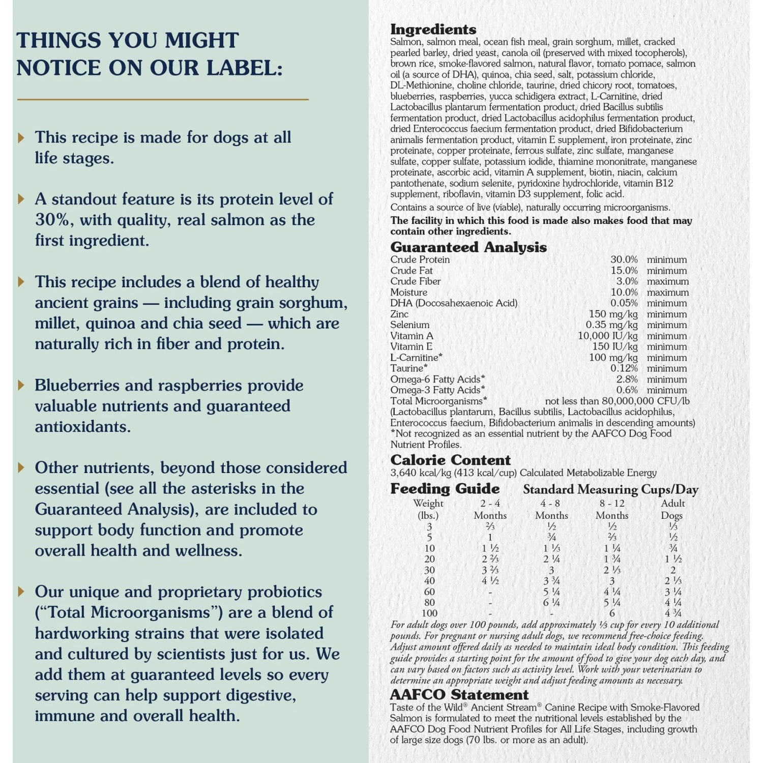 Taste Of The Wild Ancient Stream Smoke-Flavored Salmon With Ancient Grains Dry Dog Food 3 Taste Of The Wild Ancient Stream Smoke-Flavored Salmon With Ancient Grains Dry Dog Food - Image 3
