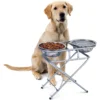 Etna 3 Step Adjustable Elevated Dog & Cat Bowls, 4-cup
