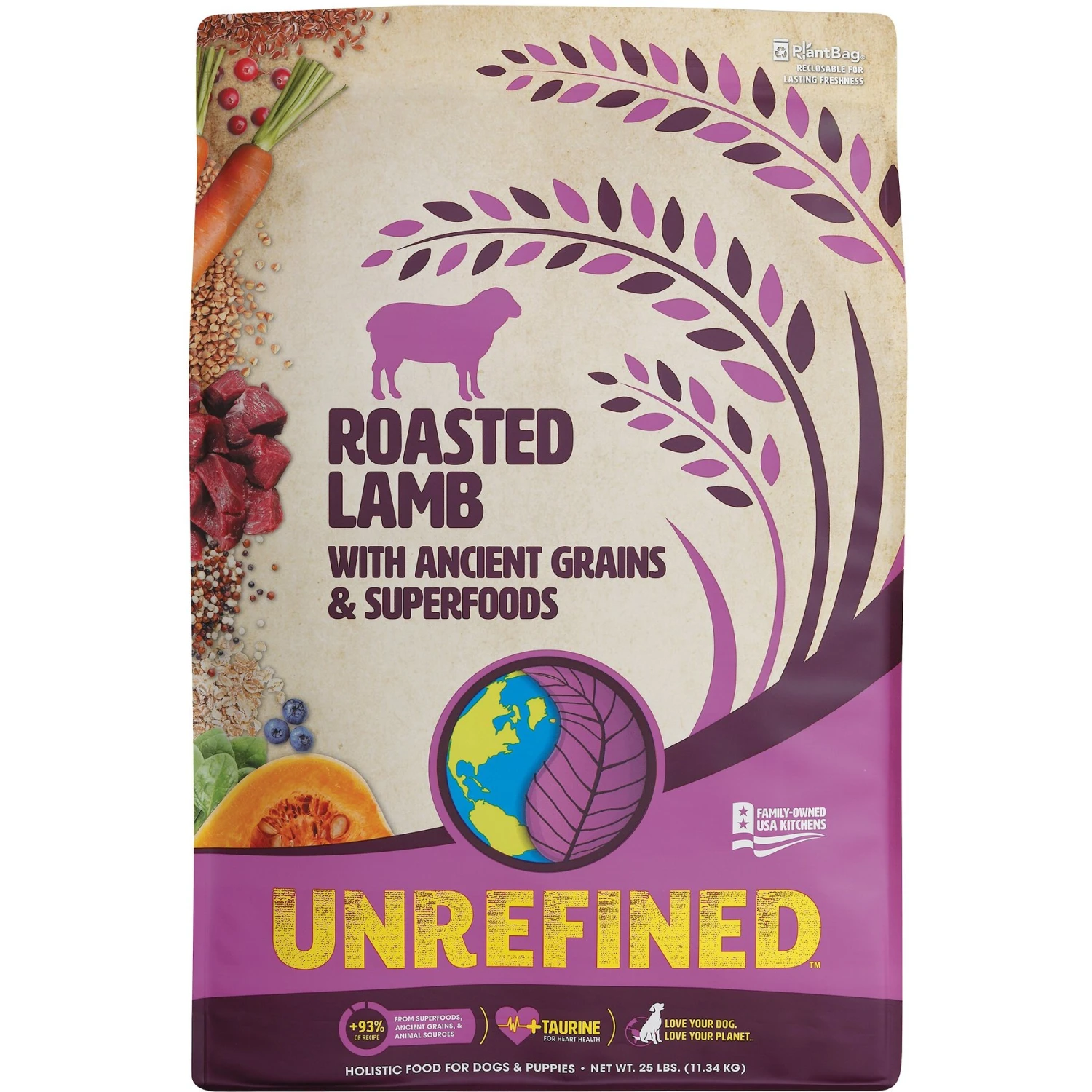 Earthborn Holistic Unrefined Roasted Lamb With Ancient Grains & Superfoods Dry Dog Food 1 Earthborn Holistic Unrefined Roasted Lamb With Ancient Grains & Superfoods Dry Dog Food