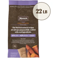 Merrick Grain-Free Dry Puppy Food Real Chicken & Sweet Potato Recipe 11 Merrick Grain-Free Dry Puppy Food Real Chicken & Sweet Potato Recipe -ROYAL CANIN Shop 200583 PT2. AC SS1800 V1671487011