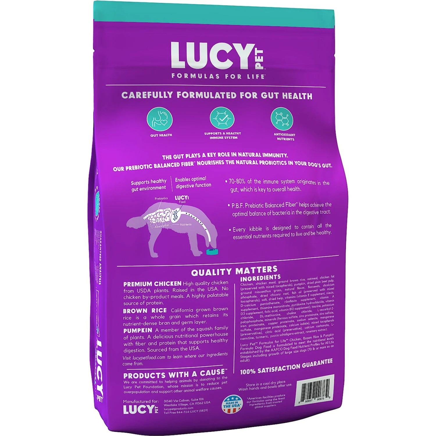 Lucy Pet Products Limited Ingredient Diet Chicken, Brown Rice & Pumpkin Formula Dry Dog Food 2 Lucy Pet Products Limited Ingredient Diet Chicken, Brown Rice & Pumpkin Formula Dry Dog Food - Image 2