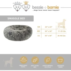 Bessie + Barnie Ultra Plush Deluxe Comfort Snuggle Bolster Cat & Dog Bed -ROYAL CANIN Shop 213343 PT5. AC SS1800 V1579202385