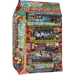 Gentle Giants Natural Non-GMO Dog & Puppy Beef & Bacon Dry Dog Food, 24-lb Bag