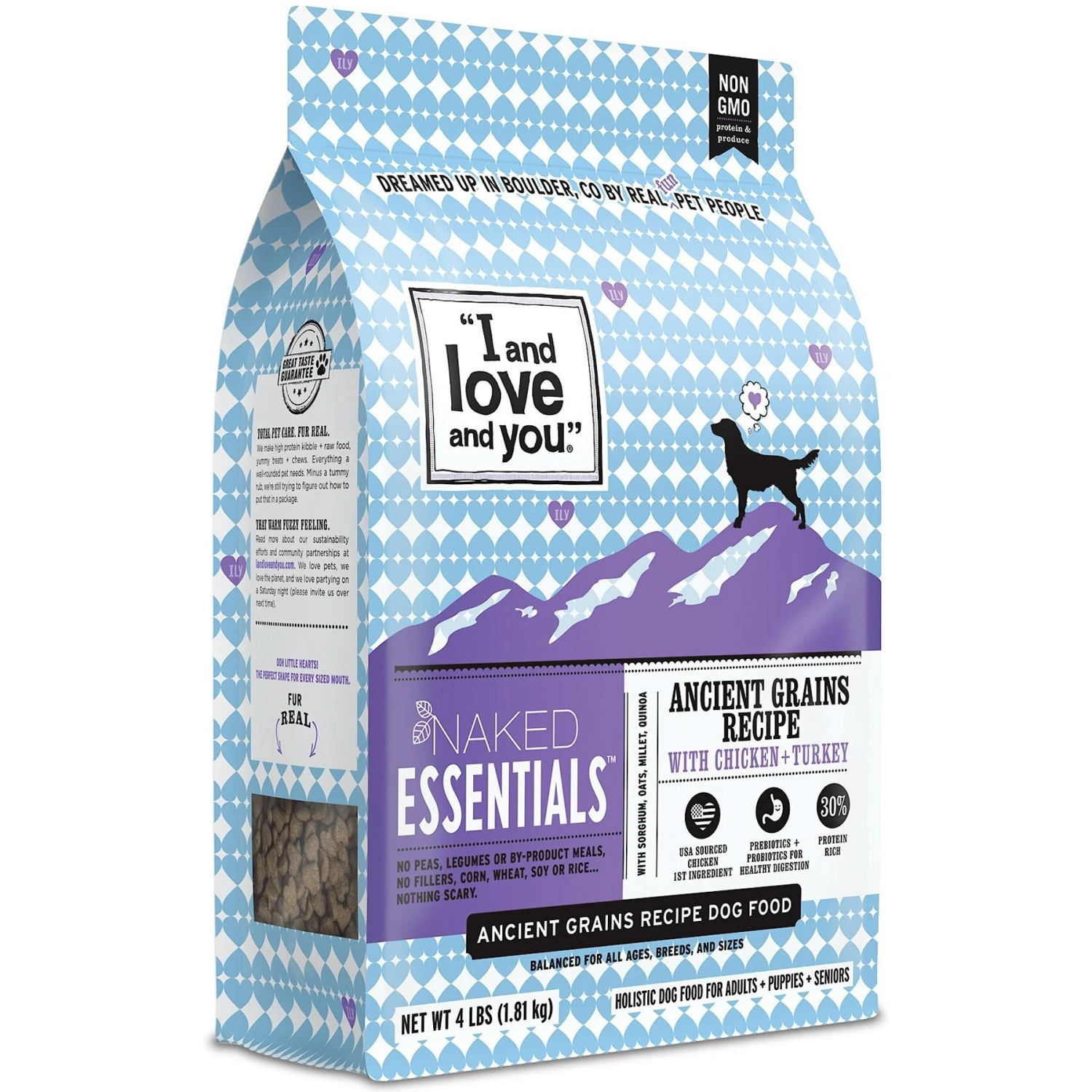 I And Love And You Naked Essentials Ancient Grain Chicken And Turkey Recipe Dry Dog Food 1 I And Love And You Naked Essentials Ancient Grain Chicken And Turkey Recipe Dry Dog Food