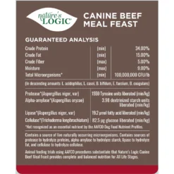Nature's Logic Canine Beef Meal Feast All Life Stages Dry Dog Food -ROYAL CANIN Shop 217988 PT4. AC SS1800 V1703016683